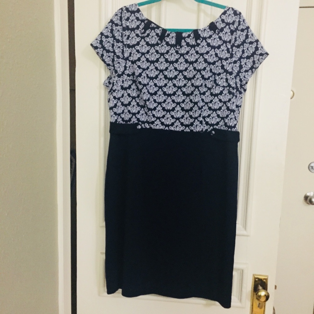 ModCloth navy knit sheath